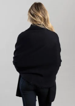 Poppy Cashmere Wrap - Navy