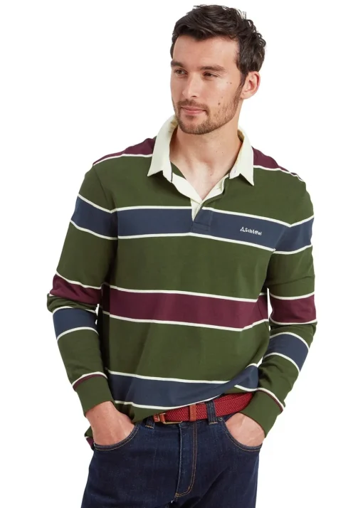 Porthtowan Rugby Top - Woodland and Wine