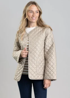 Quilted Jacket - Concrete Beige