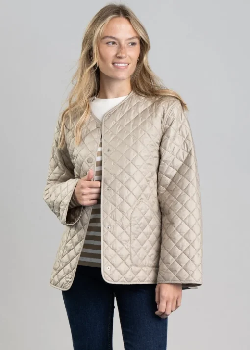 Quilted Jacket - Concrete Beige