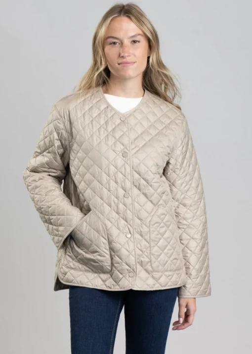Quilted Jacket - Concrete Beige