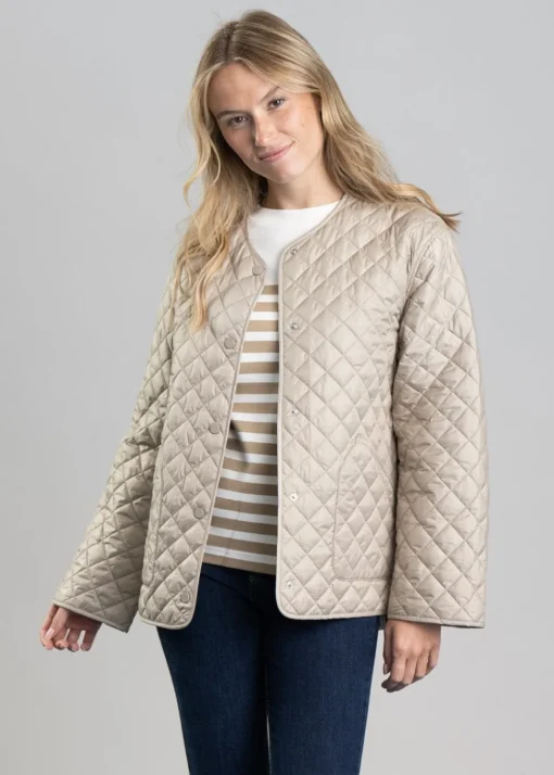 Quilted Jacket - Concrete Beige
