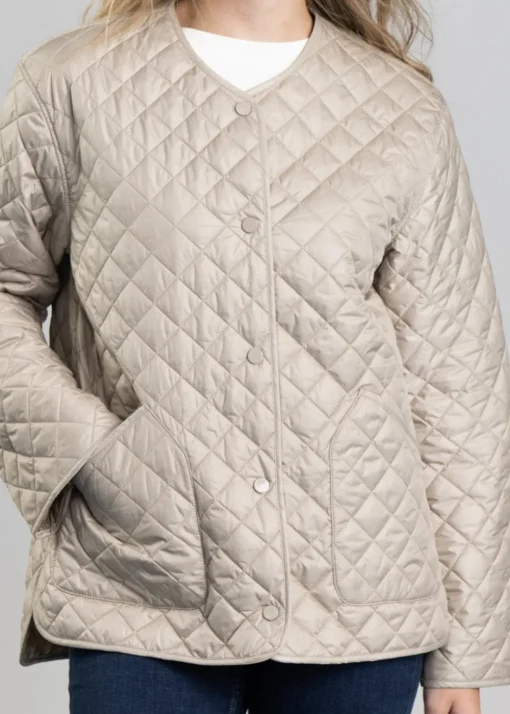Quilted Jacket - Concrete Beige