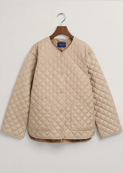 Quilted Jacket - Concrete Beige