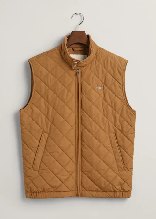 Quilted Windcheater Vest - Roasted Walnut