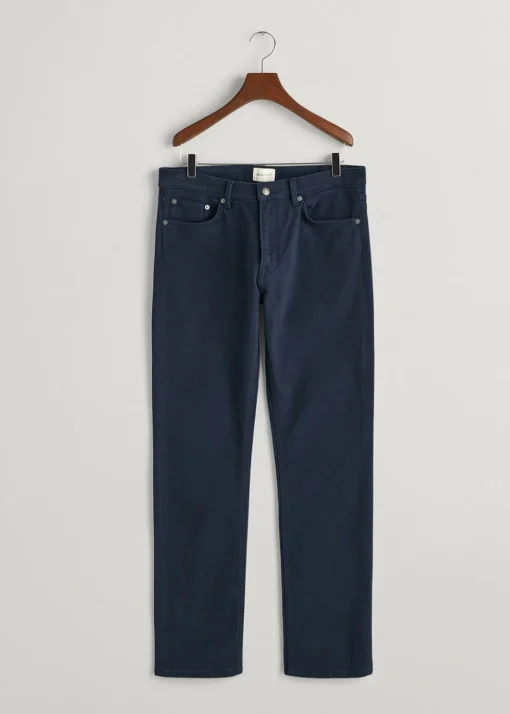 Regular Twill Jeans - Marine