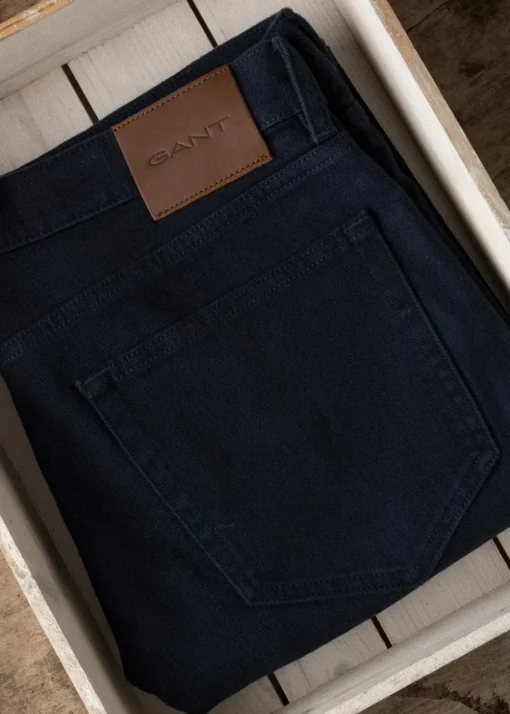 Regular Twill Jeans - Marine