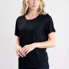 Relax Fit Crew Neck T-Shirt - Black