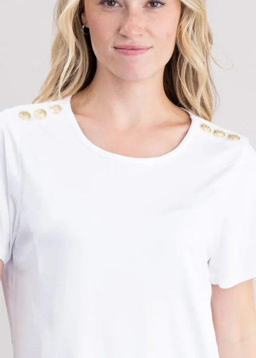 Relax Fit Crew Neck T-Shirt - White