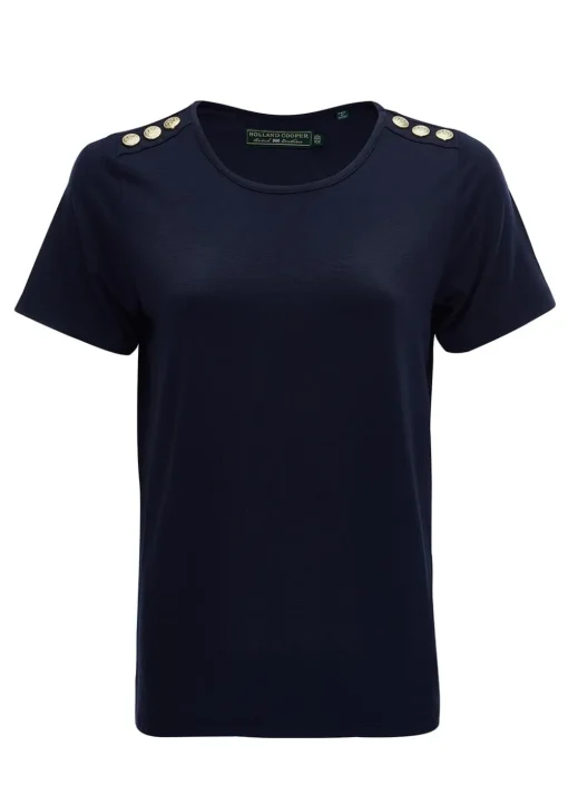 Relax Fit Crew Neck T-Shirt - Navy