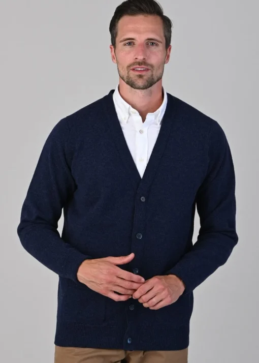 Rob 2 Ply Lambswool Cardigan - Astra