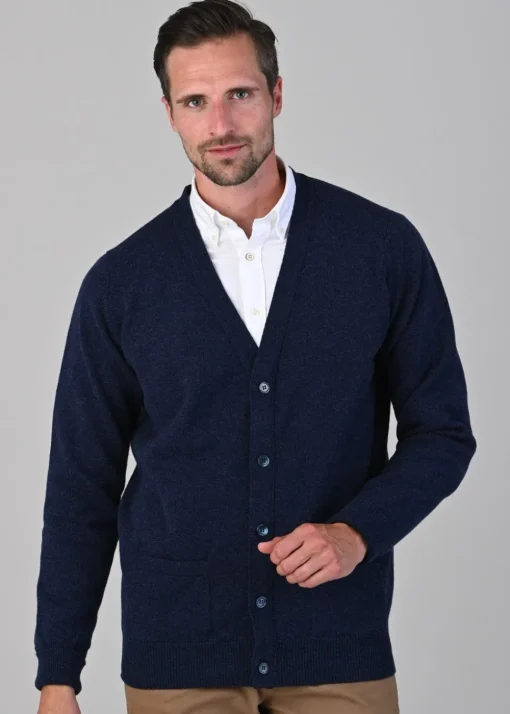 Rob 2 Ply Lambswool Cardigan - Astra
