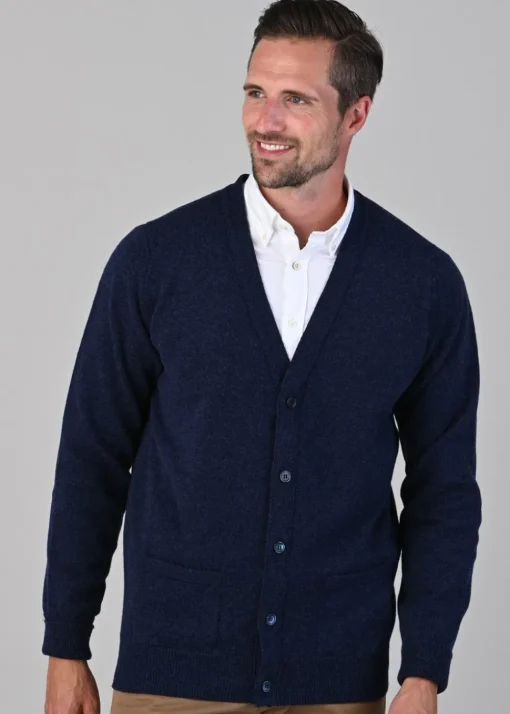 Rob 2 Ply Lambswool Cardigan - Astra