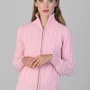 Rosie Cashmere Cable Jacket - Marshmallow