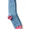 Rosie Socks - Sky and Rose