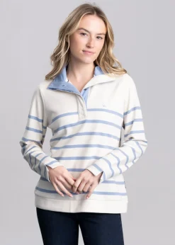 Sandown Sweatshirt - Pale Stone Stripe