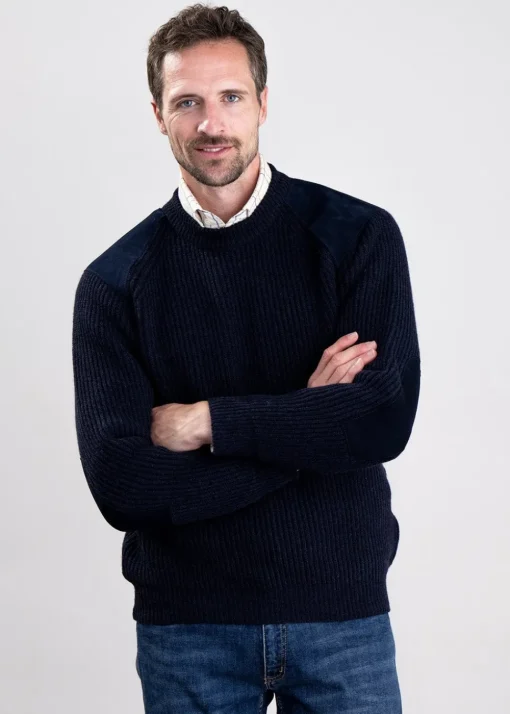 Scotia Shooting Sweater - Navy