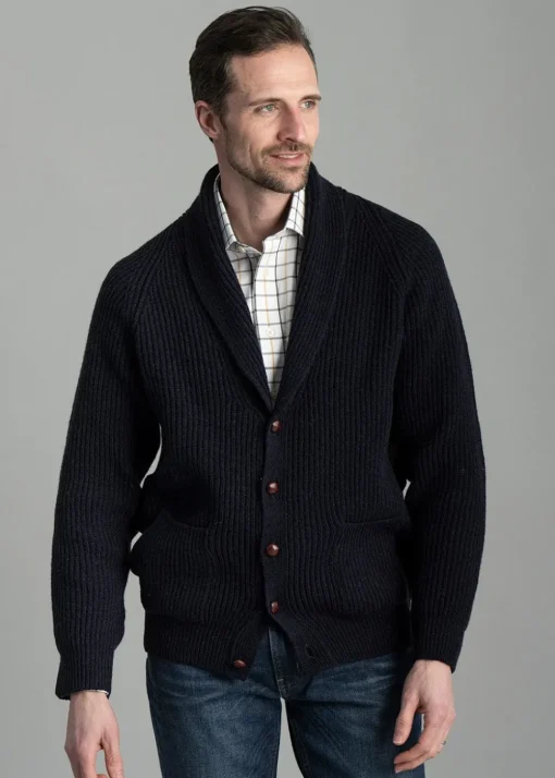 Scotia Windsor Shawl Jacket - Navy