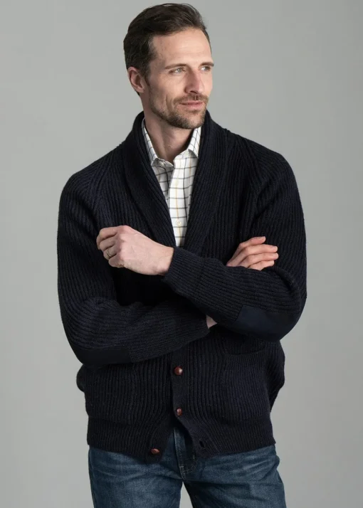 Scotia Windsor Shawl Jacket - Navy