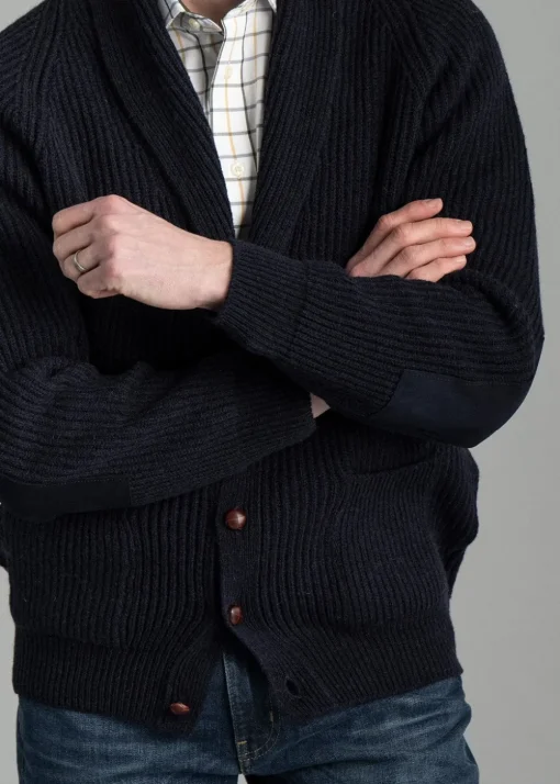 Scotia Windsor Shawl Jacket - Navy