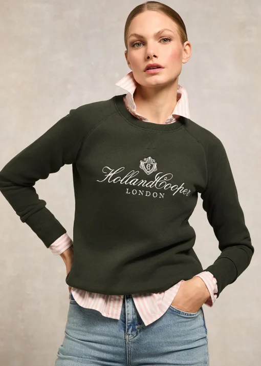 Script Crew Sweat - Racing Green