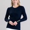 Seattle Crew Neck Knit - Ink Navy