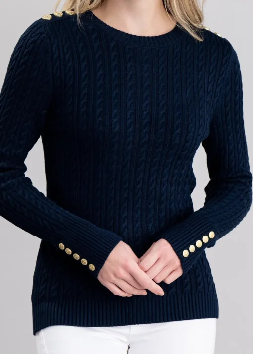 Seattle Crew Neck Knit - Ink Navy