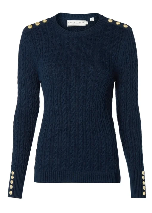 Seattle Crew Neck Knit - Ink Navy