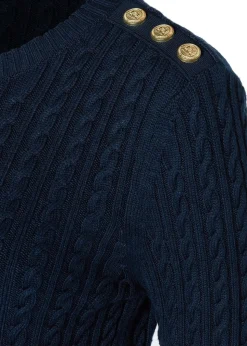 Seattle Crew Neck Knit - Ink Navy