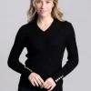 Seattle V-Neck Knit - Black