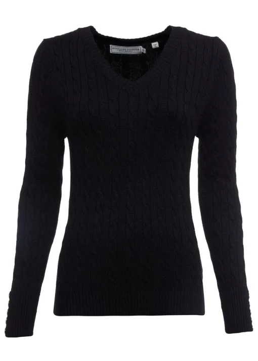 Seattle V-Neck Knit - Black