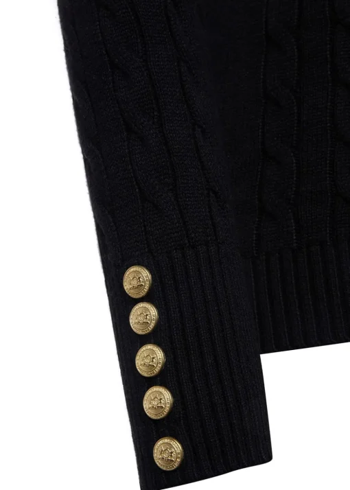 Seattle V-Neck Knit - Black