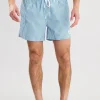 Seersucker Swim Shorts - Ocean Turquoise