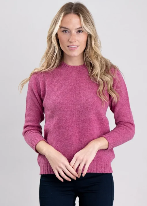 Sharon Shetland Crew Neck - Blush