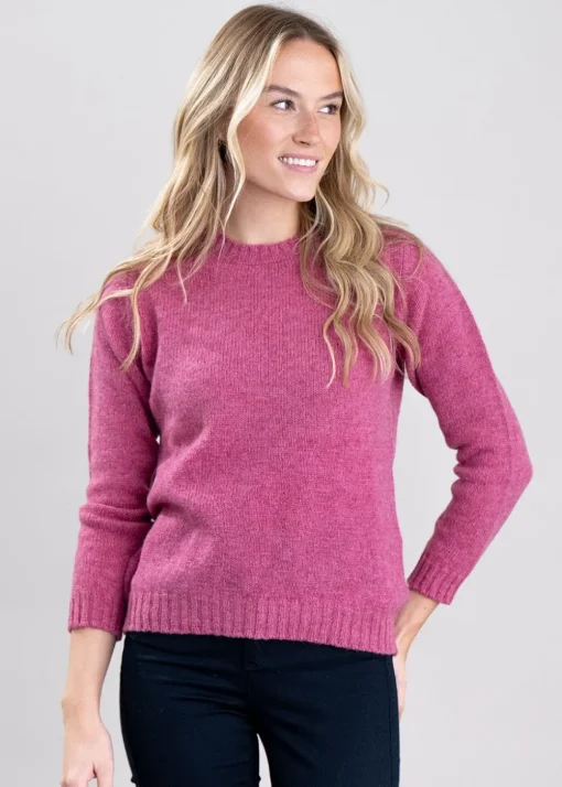 Sharon Shetland Crew Neck - Blush