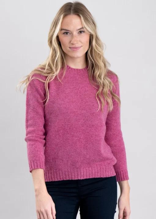 Sharon Shetland Crew Neck - Blush