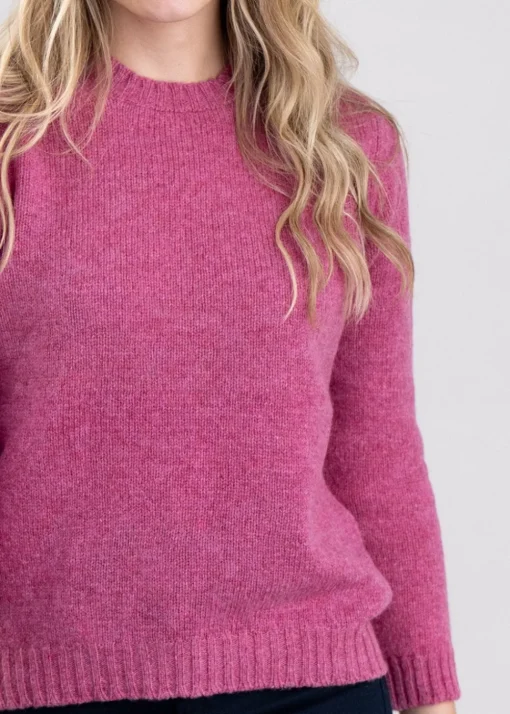 Sharon Shetland Crew Neck - Blush