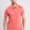 Shield Pique Polo - Sunset Pink