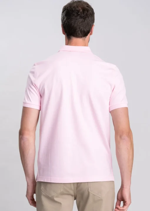 Shield Pique Polo - California Pink