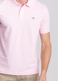 Shield Pique Polo - California Pink