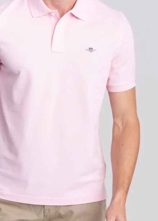 Shield Pique Polo - California Pink