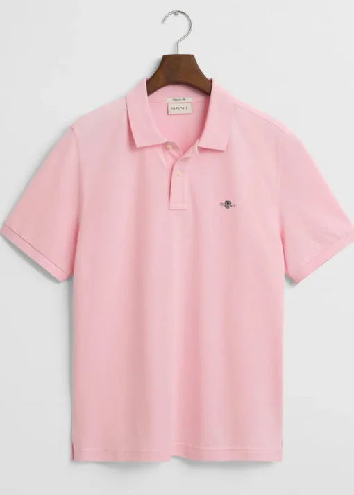 Shield Pique Polo - California Pink