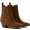 Shiloh Bootie Boots - Dark Ginger Suede