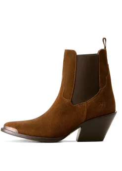 Shiloh Bootie Boots - Dark Ginger Suede