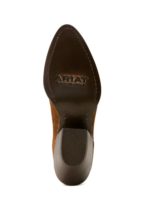 Shiloh Bootie Boots - Dark Ginger Suede