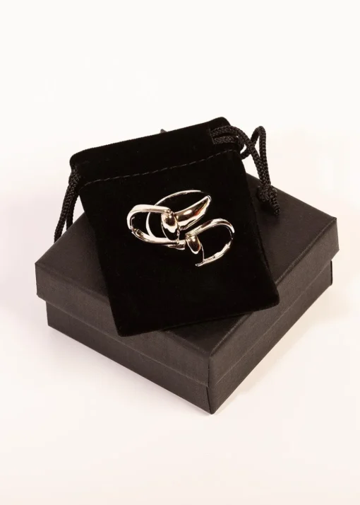 Snaffle Bit Scarf Ring - Gold