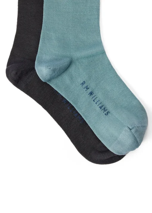 Socks 2 Pack - Grey Blue