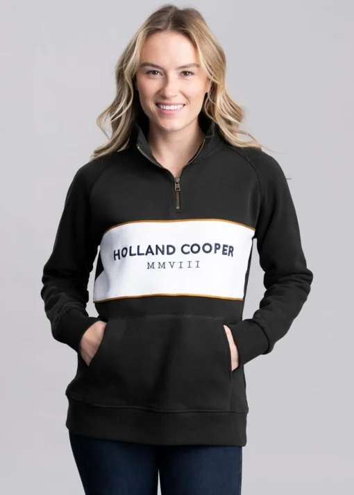 Sporting Heritage Zip Henley - Racing Green
