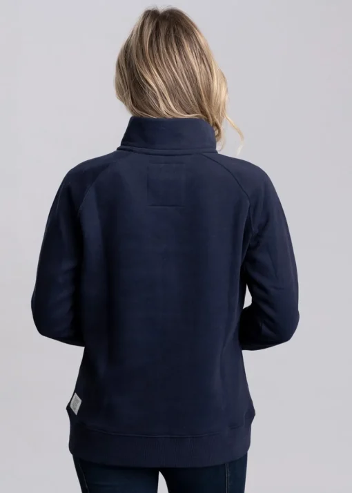 Sporting Heritage Zip Henley - Ink Navy
