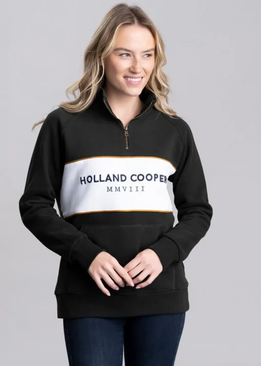 Sporting Heritage Zip Henley - Racing Green